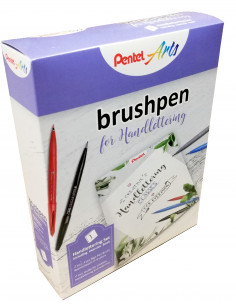 Σετ 4 Χρωμάτων Μαρκαδόρος Καλλιγραφίας Brush Sign Pen Pentel