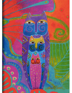 Σημειωματάριο Με Μαλακό Εξώφυλλο Laurel Burch Colorful Cats Σετ 15x21 εκ. Premiu