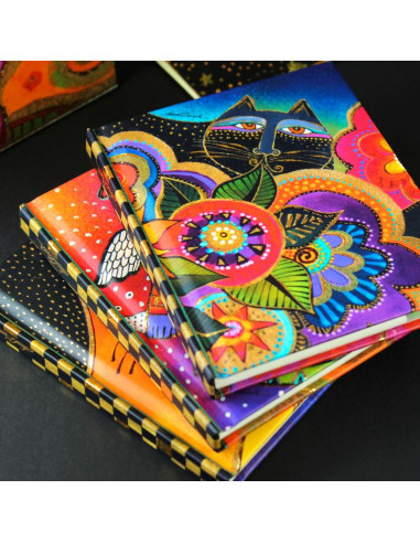 Σημειωματάριο Σκληρόδετο Laurel Burch Colorful Cats Σετ 4 Τεμαχίων Premium Paper