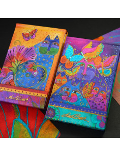Σημειωματάριο Σκληρόδετο Laurel Burch Colorful Cats 7x12 εκ. Premium Paper