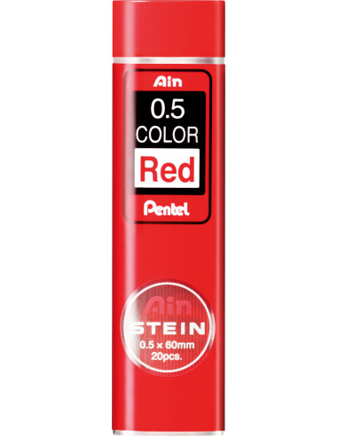 Μύτες Μηχανικού Μολυβιού Ain Stein Pentel 0.5 Κόκκινο