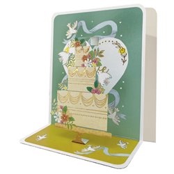 Ευχετήρια Κάρτα 3D 10,5x12 Γαμήλια Τούρτα Pictura