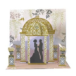 Ευχετήρια Κάρτα Γάμου 3D 16x16 Τελετή Γάμου Pictura