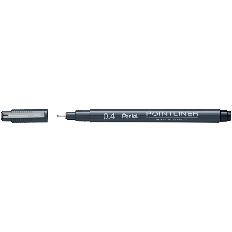 Μαρκαδόρος Pentel Pointliner 0,4mm μαύρο