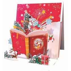 Χριστουγεννιάτικη Ευχετήρια Κάρτα 3D 16x16 Η Μαγεία Των Χριστουγέννων Pictura
