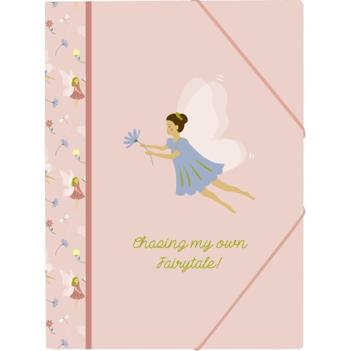 Φάκελος Λάστιχο B'LOG Fairies Rose A4 Ancor