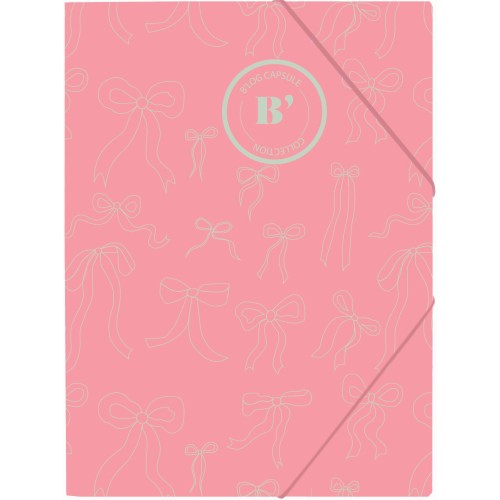 Φάκελος Λάστιχο B'LOG Laces Pink A4 Ancor