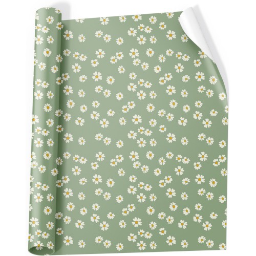 Χαρτί Περιτυλίγματος 70x100 Flowers Green Ancor