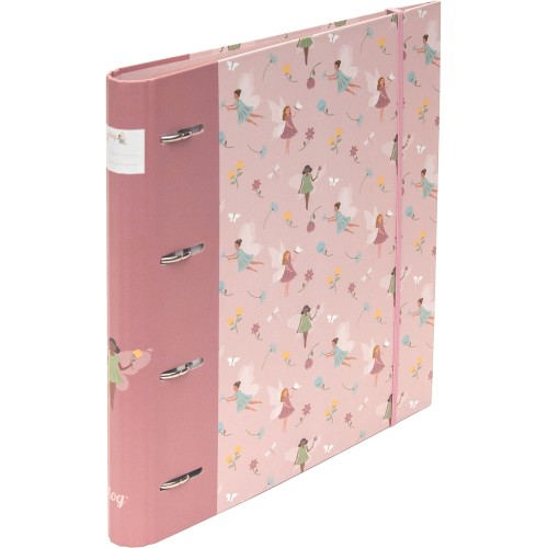 Κλασέρ 4 Κρίκων Με Διαχωριστικά Α4 B'LOG Fairies Rose Ancor