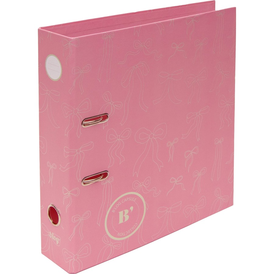Κλασέρ 2 Κρίκων Α4 Με Ράχη 8εκ B'LOG Laces Pink Ancor