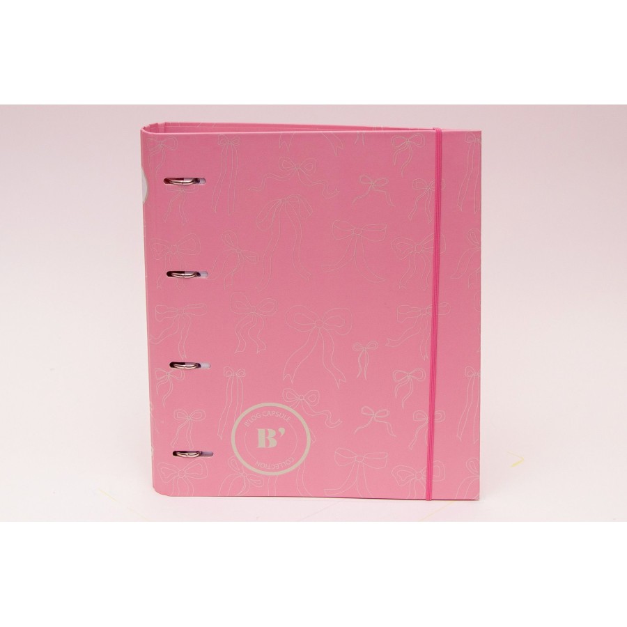Κλασέρ 4 Κρίκων Με Διαχωριστικά Α4 B'LOG Laces Pink Ancor