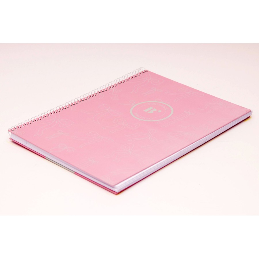 Τετράδιο Σπιράλ B'LOG Laces Pink A4 80 φύλλων Ancor