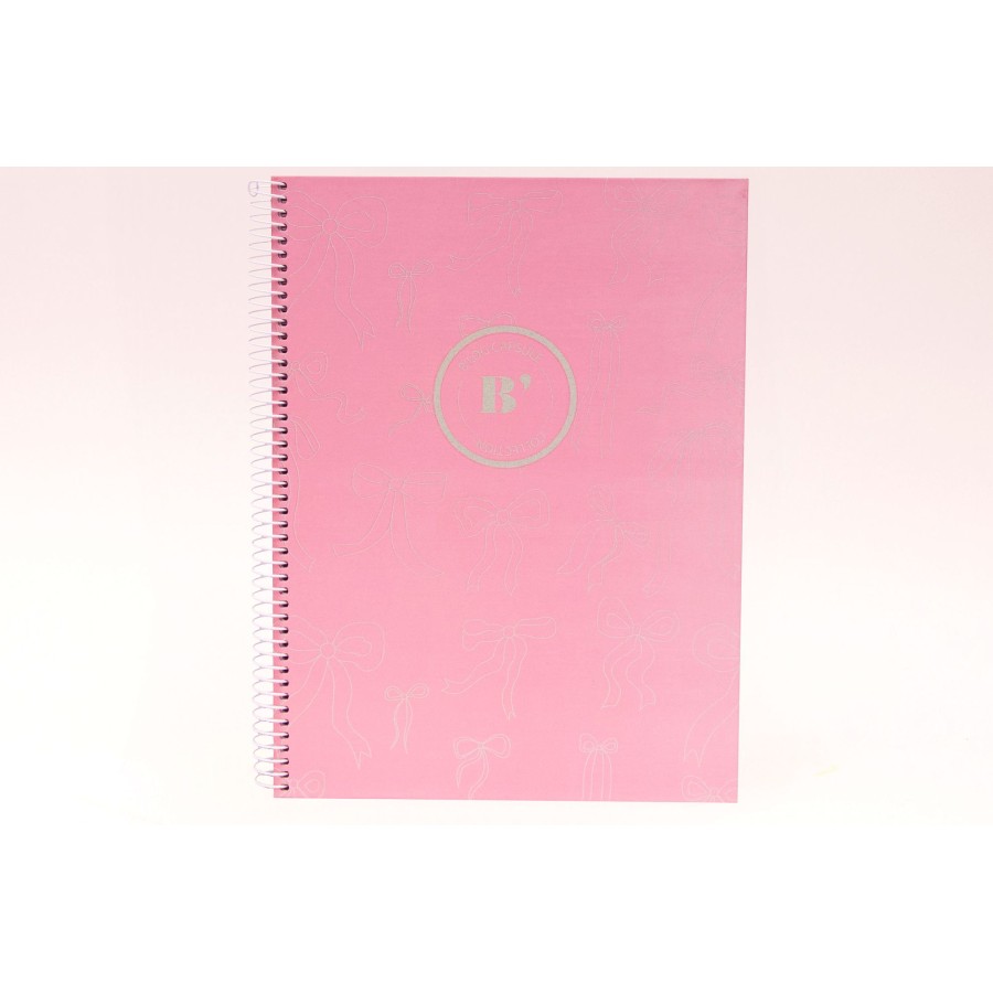 Τετράδιο Σπιράλ B'LOG Laces Pink A5 80 φύλλων Ancor
