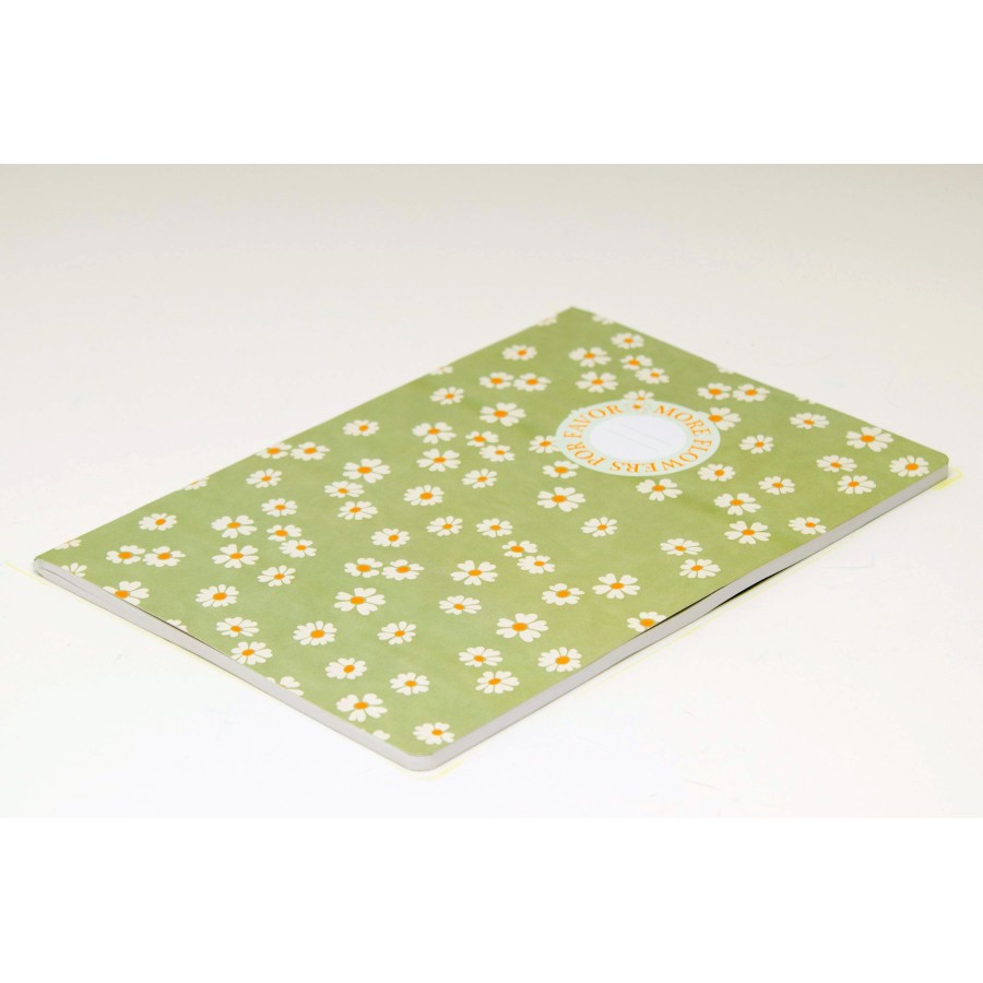 Τετράδιο Καρφίτσα B'LOG Flowers Green A4 48 φύλλων Ancor
