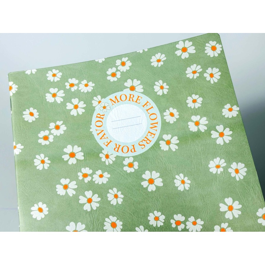 Τετράδιο Καρφίτσα B'LOG Flowers Green A5 48 φύλλων Ancor