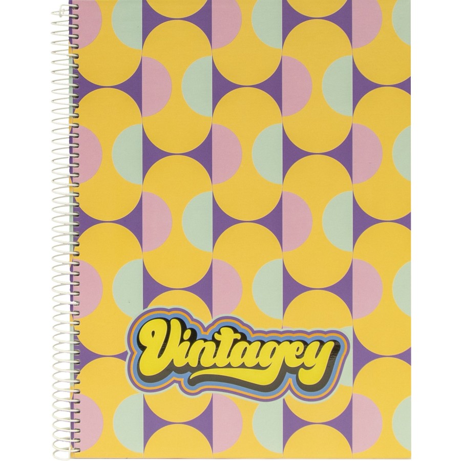 Τετράδιο Σπιράλ Vintagey Geometric A4 80 φύλλων Ancor