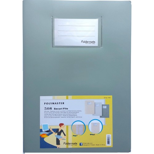 Τρίφυλλο Με Εσωτερικό Παράθυρο Ασφαλείας Α4 Foldermate