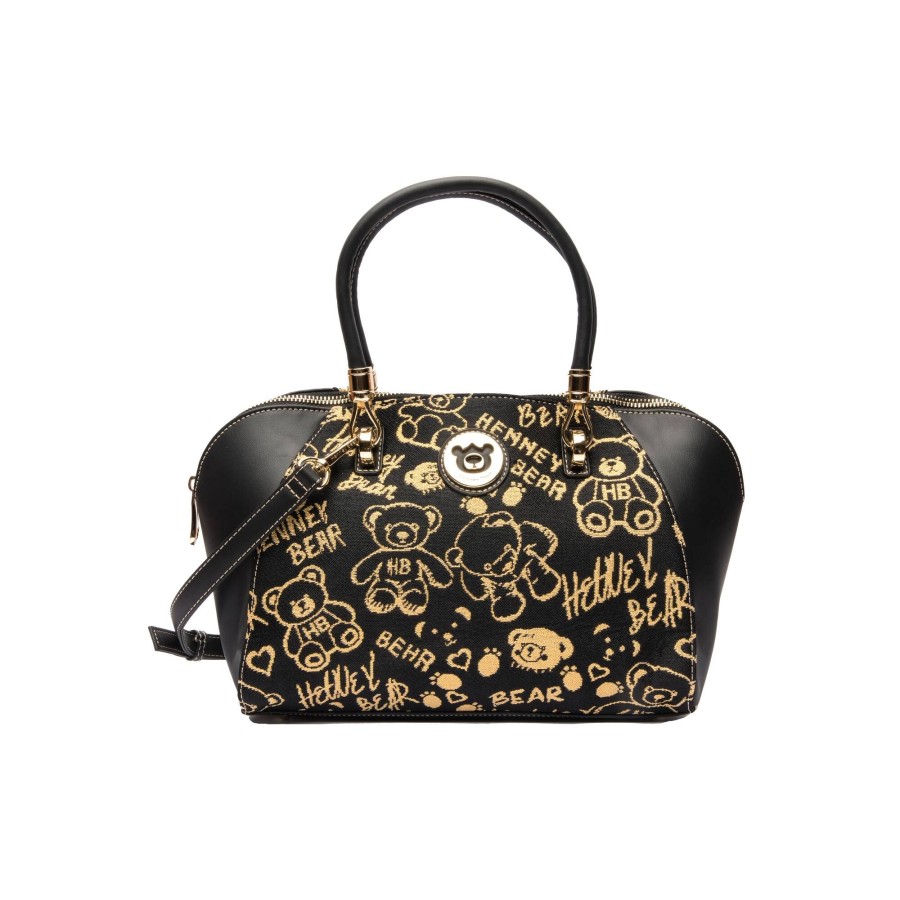 Τσάντα Χειρός Ώμου Gold Time Henney Bear