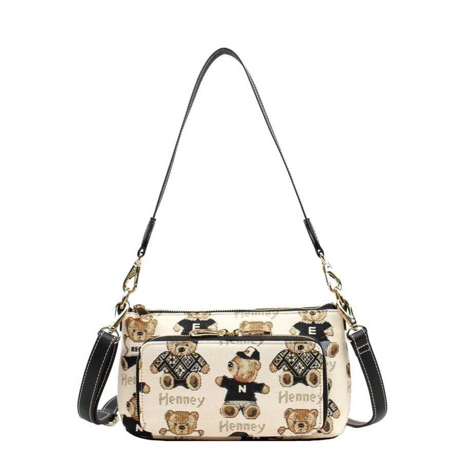 Τσάντα Χειρός Ώμου Password Henney Bear