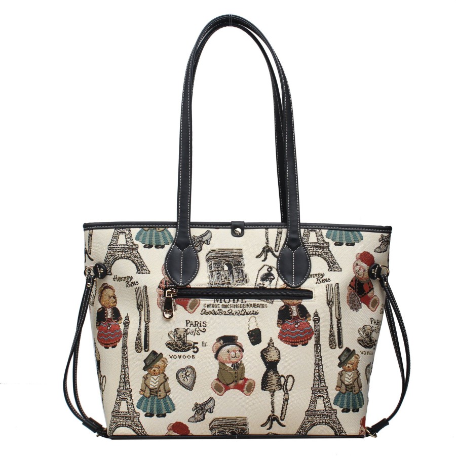 Τσάντα Χειρός Ώμου Paris Bear Henney Bear