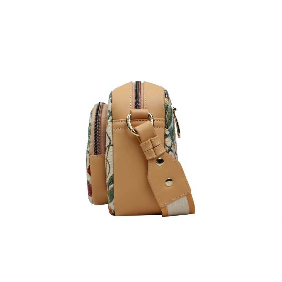 Τσάμτα Χιαστί Floral Summer Beige Henney Bear