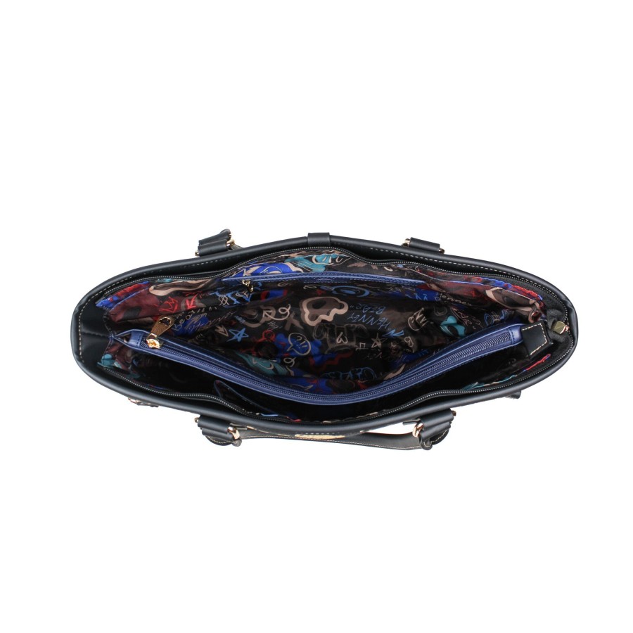 Τσάντα Χειρός Ώμου HB Black Henney Bear