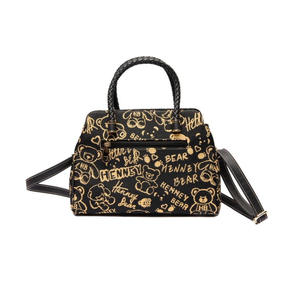 Τσάντα Χειρός Ώμου Gold Time Henney Bear