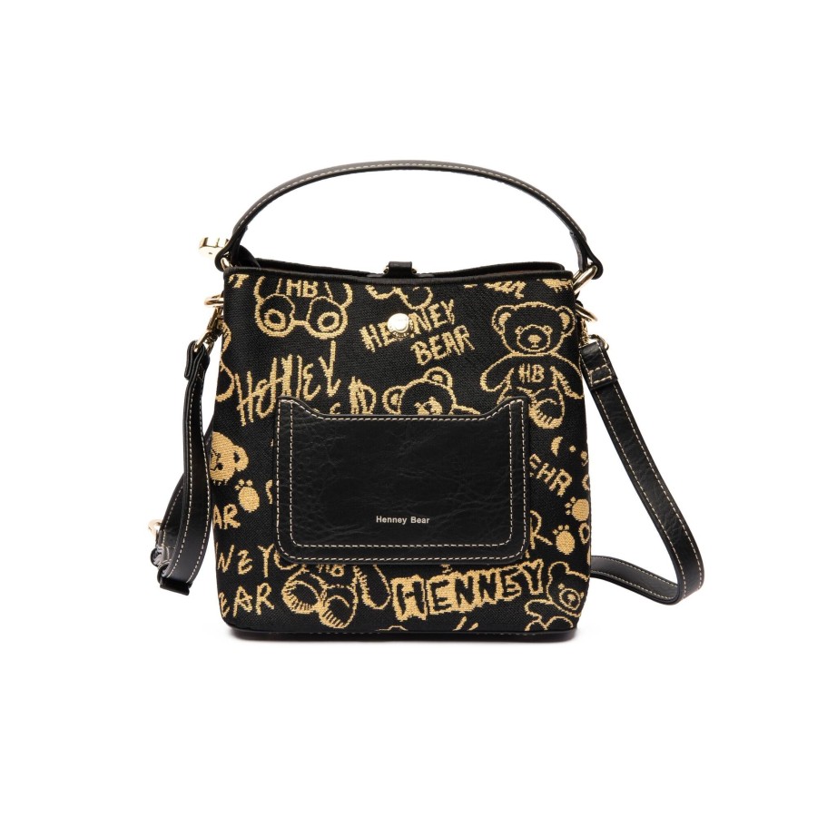 Τσάντα Χειρός Ώμου Gold Time Henney Bear