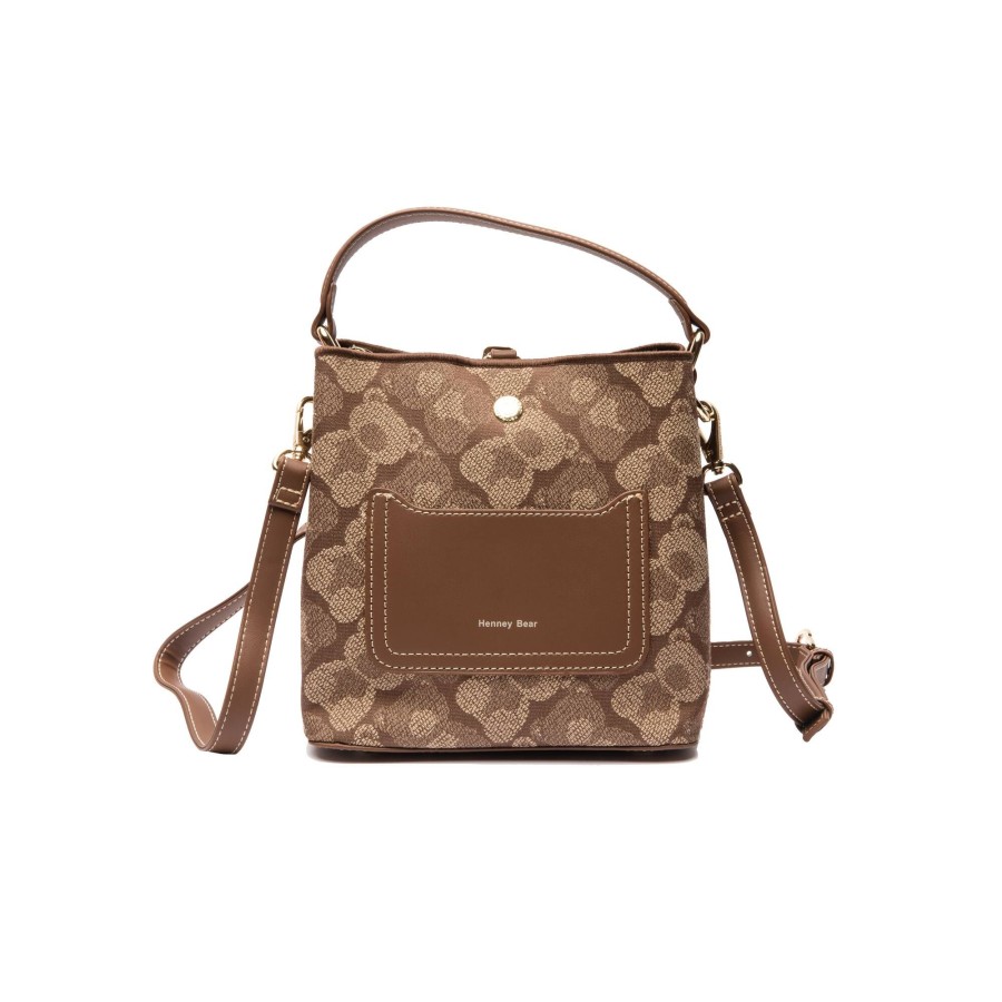 Τσάντα Χειρός Ώμου Shaddow Brown Bear Henney Bear