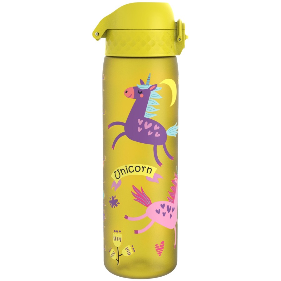 Πλαστικό Παγούρι SLIM 500ml Μονόκερος Σε Κίτρινο Μπουκάλι Ion8