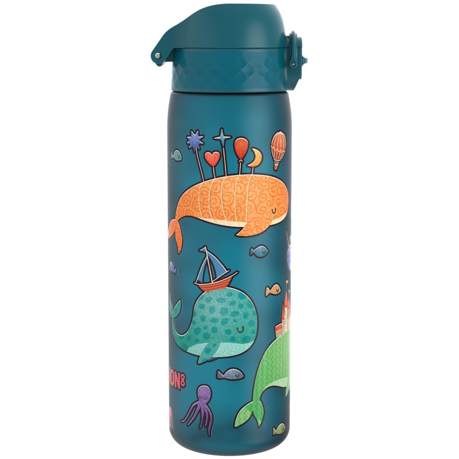 Πλαστικό Παγούρι SLIM 500ml Φάλαινες Ion8