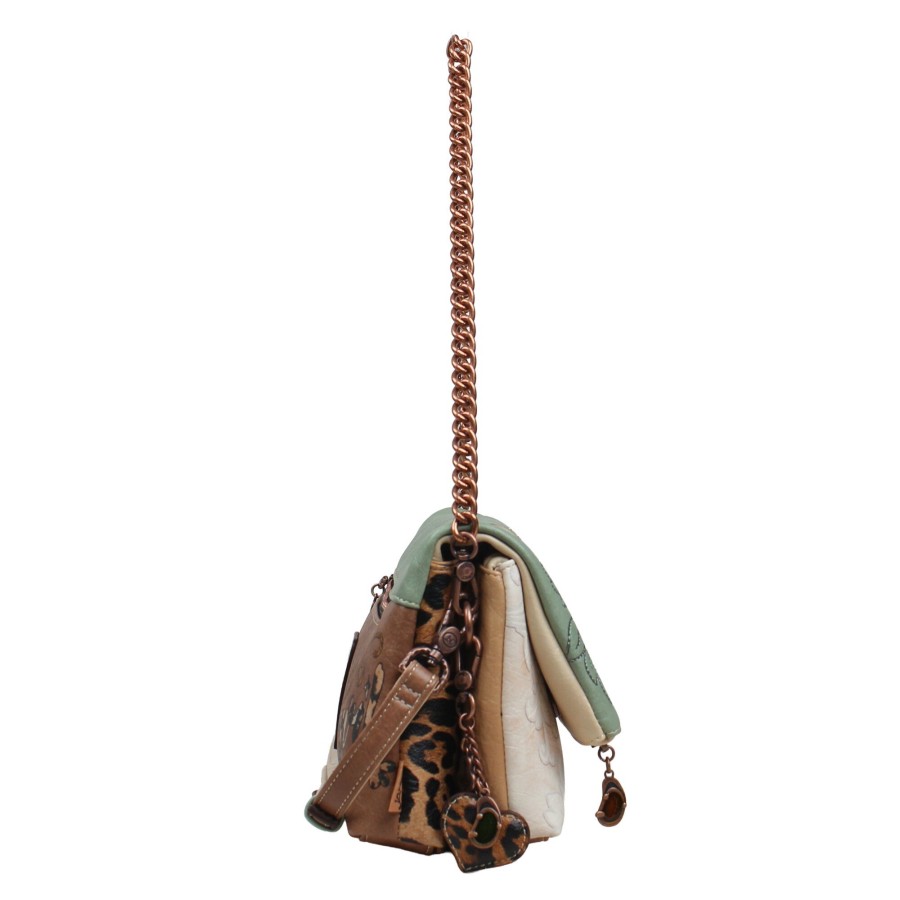 Τσάντα Χειρός Ώμου Με Καπάκι Και Αλυσίδα Janet