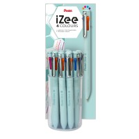 Βιτρίνα Στυλό Διαρκείας Izee 0,7mm 4 Χρωμάτων FPSV  Pentel
