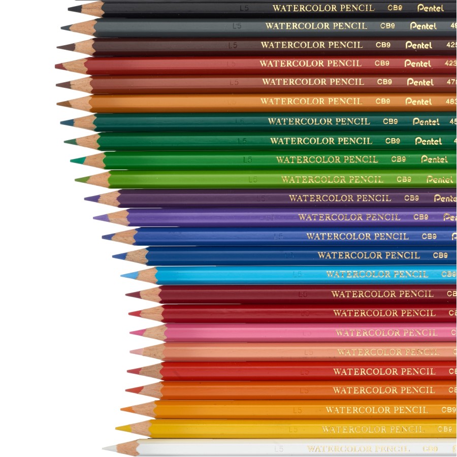 Ξυλομπογιές Ακουαρέλα Pentel 24 Χρωμάτων
