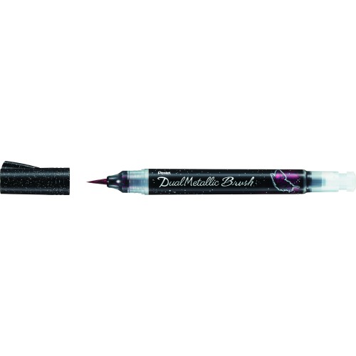 XGFHDA DUAL METALLIC BRUSH ΜΑΥΡΟ/ΚΟΚΚΙΝΟ