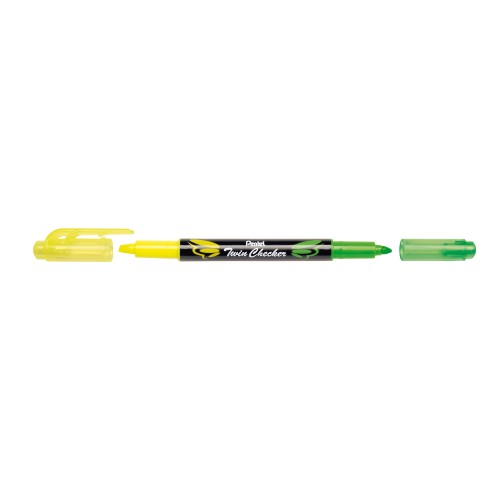 Μαρκαδόρος Υπογράμμισης Twin Checker Pentel Με 2 Χρώματα