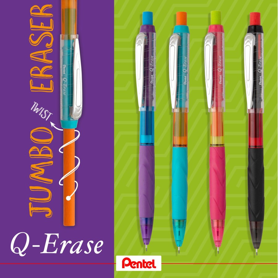 Βιτρίνα Μηχανικών Μολυβιών Twist Erase 0,7 4 δωδεκάδων Q-Erase Pentel