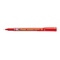 Μαρκαδόρος Ανεξίτηλος Ακίδα Κόκκινο 0,4mm Pentel 