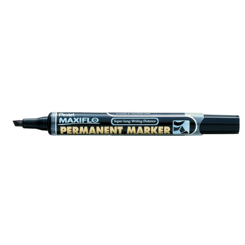 Μαρκαδόρος Ανεξίτηλος Maxiflo Πλακέ Μύτη Λεπτός Pentel