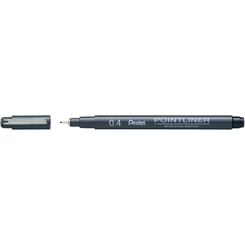 Μαρκαδόρος Pentel Pointliner 0,4mm μαύρο