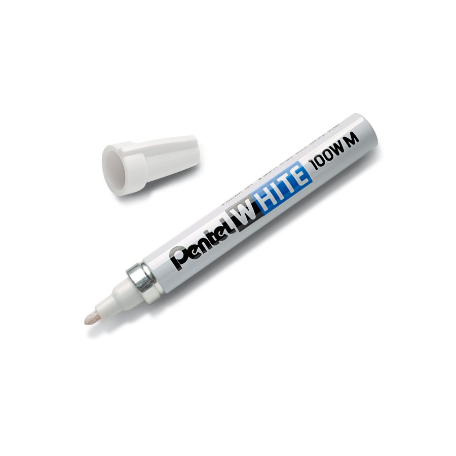 Μαρκαδόρος Λαδιού Ανεξίτηλος Pentel WHITE Λευκό