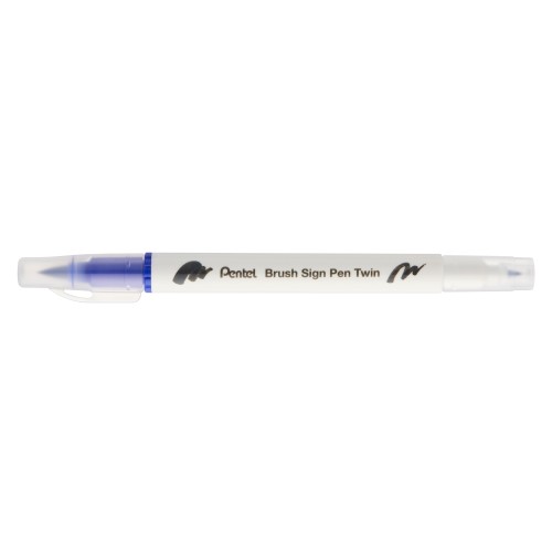 Μαρκαδόρος Πινέλο Με Διπλή Μύτη Sign Pen Twin Pentel