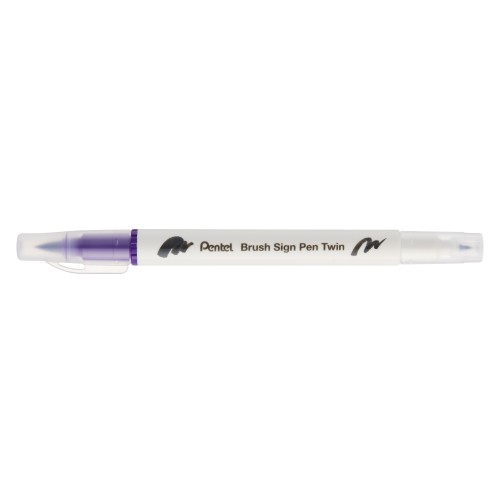 Μαρκαδόρος Πινέλο Με Διπλή Μύτη Sign Pen Twin Pentel