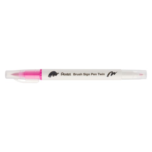 Μαρκαδόρος Πινέλο Με Διπλή Μύτη Sign Pen Twin Pentel