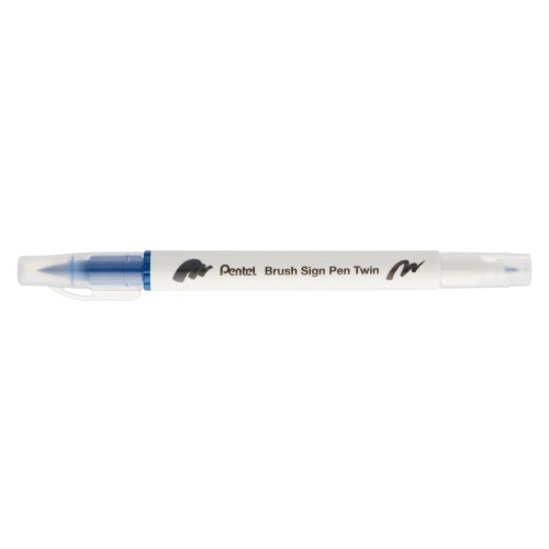 Μαρκαδόρος Πινέλο Με Διπλή Μύτη Sign Pen Twin Pentel