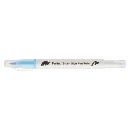 Μαρκαδόρος Πινέλο Με Διπλή Μύτη Sign Pen Twin Pentel