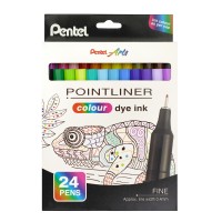 Σετ Μαρκαδόρος Fineliner 0,4mm 24 Χρώματα Pentel