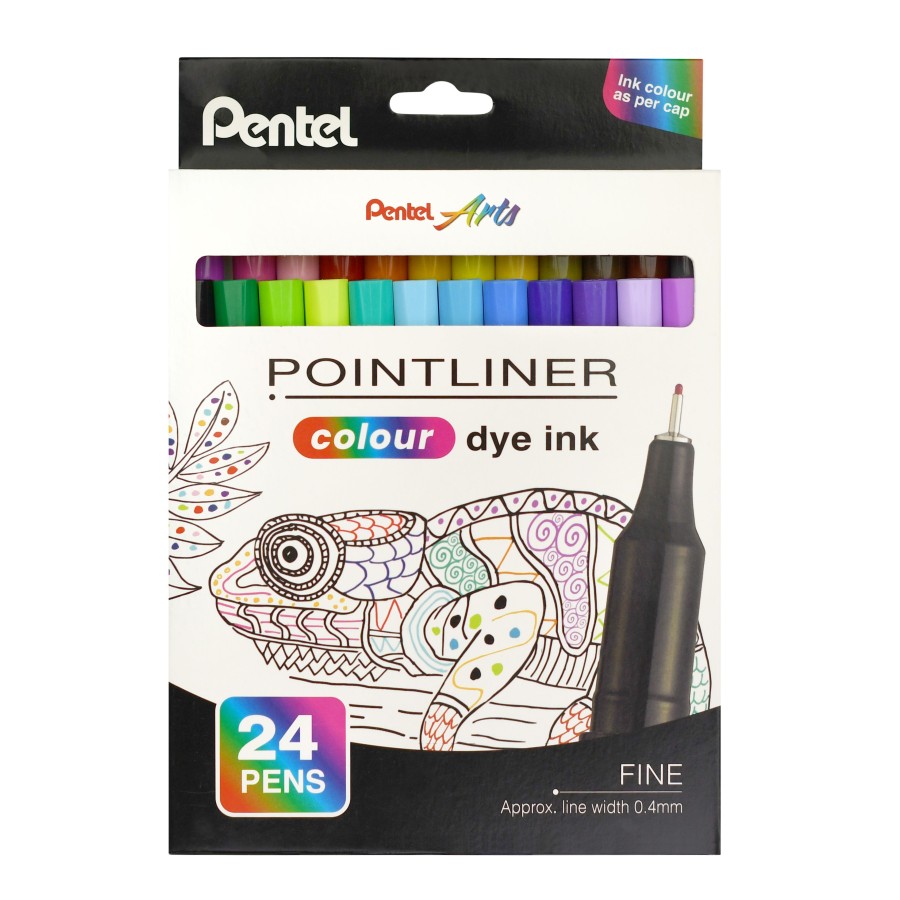 Σετ Μαρκαδόρος Fineliner 0,4mm 24 Χρώματα Pentel