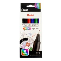 Σετ Μαρκαδόρος Fineliner 0,4mm 6 Χρώματα Pentel