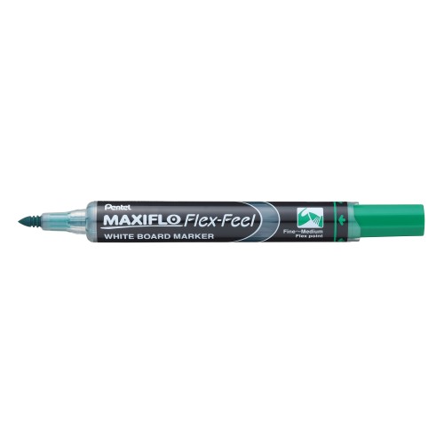 Μαρκαδόρος Ασπροπίνακα Maxiflo Pentel Εύκαμπτη Μύτη